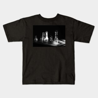 Chess, black and white Kids T-Shirt